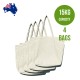 Cotton Canvas Reusable Shopping Bag Pack of 4